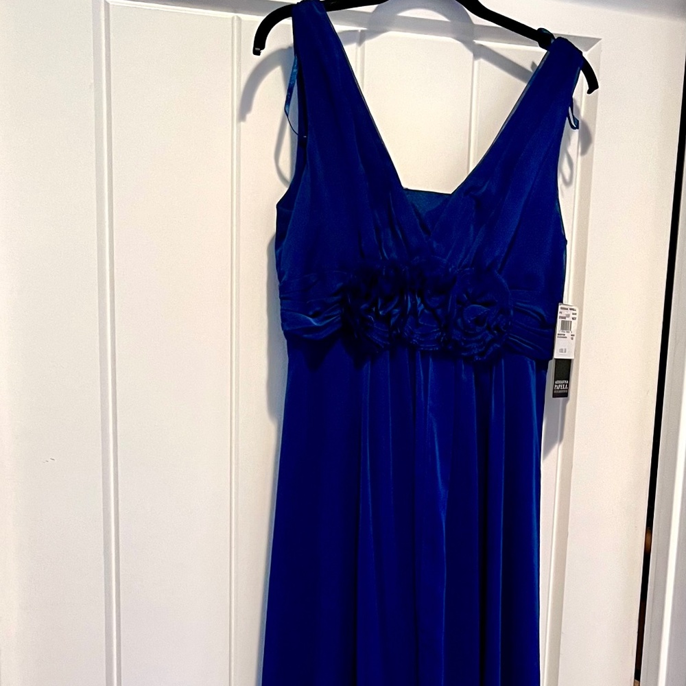 Gorgeous Adrianna Papell full-length navy gown